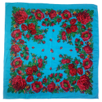 Babushka Scarf Factory - Square Head Wrap Flower