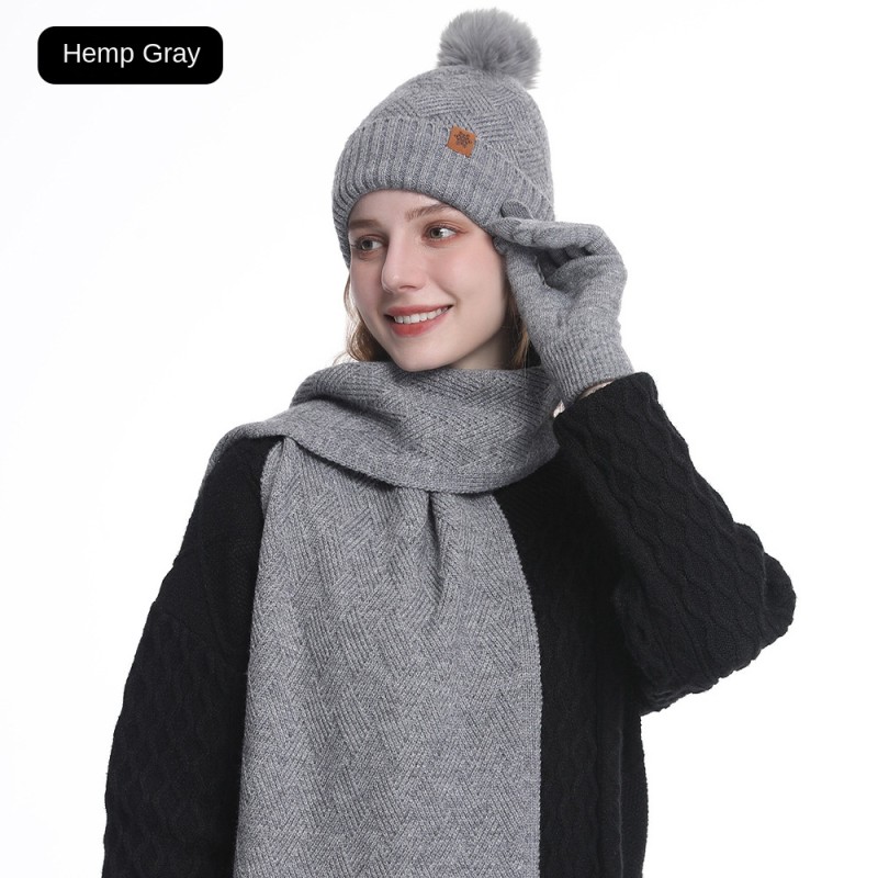 Winter Set Supplier - Autumn Acrylic Hat Scarf
