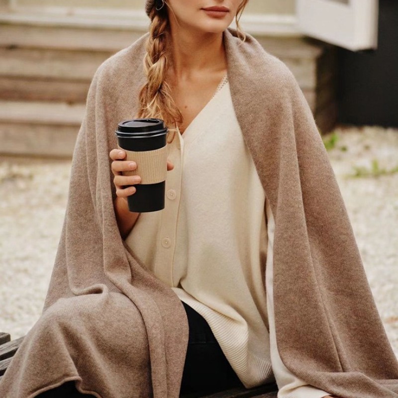 Cashmere Shawl Supplier - Real Knit Multi Use