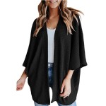 Knitted Cardigan Factory - Women Loose Bat Sleeve