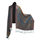 Pashmina Shawl Factory - Big Paisley Wrap Elegant