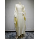 Islamic Kaftan Supplier - Plain Color Shiny Glitter