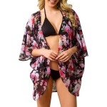 Kimono Top Supplier - Ladies Fashion Floral Printed