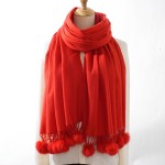 Pom Pom Scarf Factory - Winter Pashmina Hijab Thickened