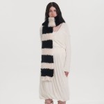 Winter Scarf Supplier - Soft Fashion Striped Thicken