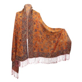 Jacquard Scarf Supplier - Luxury Floral Pattern Lightweight