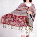 Pashmina Shawl Factory - Custom Design Jacquard Tassel
