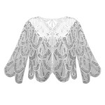Bolero Shawl Manufacturer - Women's 3/4 Sleeve Sequin
