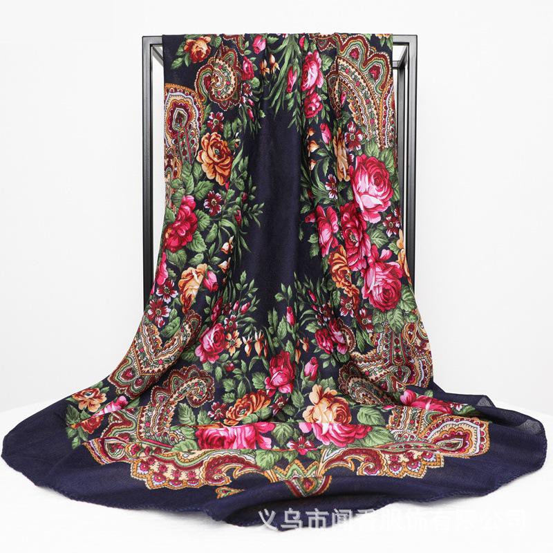 Cotton Turban Supplier - Large Square Scarf Warm