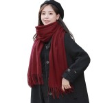 Men's Scarf Supplier - Solid Color Fashion All-Match