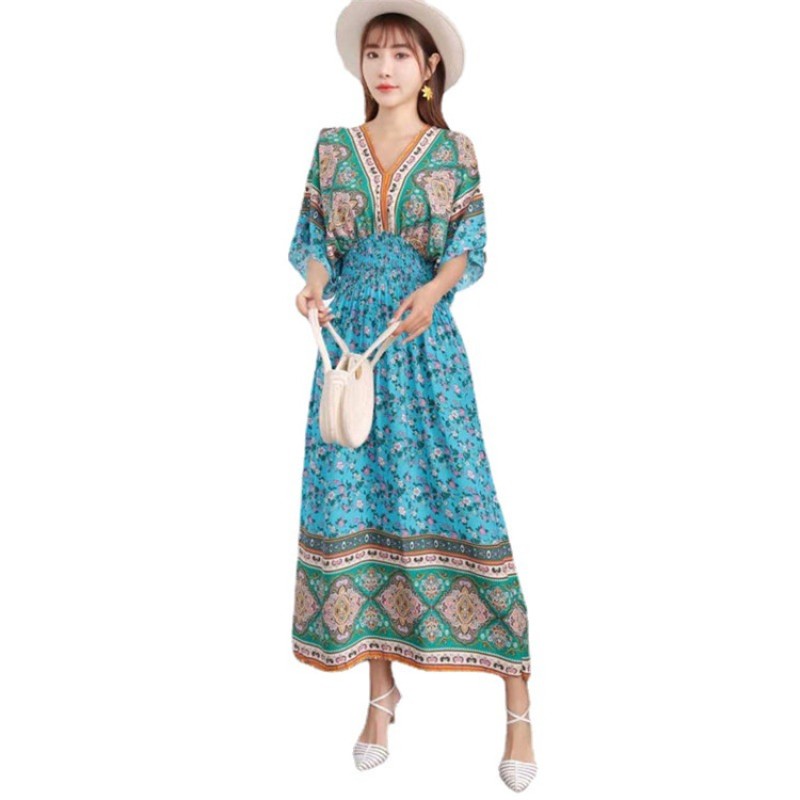 Bohemia Dress Manufacturer - Wholesale Long Retro Style