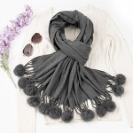 Cashmere Scarf Manufacturer - Fashion Winter Pom Pom