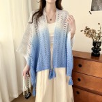 Fashion Shawl Supplier - Custom Hollow Knitted Wrap