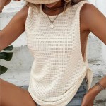 Knitted Top Manufacturer - Custom Women's Summer Sleeveless