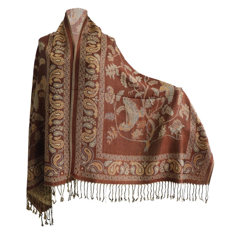 Floral Shawl Manufacturer - Reversible Vintage Jacquard