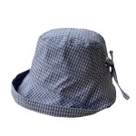 Fisherman Hat Factory - Korean-Style Plaid Summer