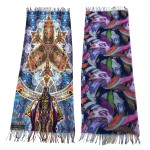Digital Scarf Supplier - Custom Double Side Long Tassels
