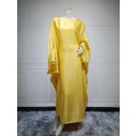 Islamic Kaftan Supplier - Plain Color Shiny Glitter