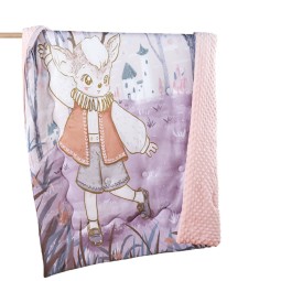 Digital print 3D bubble baby pacify quilt comforting blanket newborn warm interlayer children's blanket warm kids nap blanket