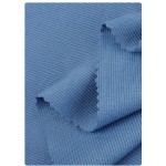 46%Bamboo46%Organic Cotton 8%Spandex 40s 240GSM Bamboo Fabric 2*2 Rib Stretchy  Fabric for Summer Tank Tops and Loungewear