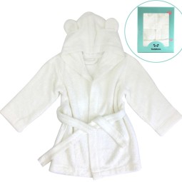 High Quality Custom Bathrobe Good Feeling Organic Bamboo Baby Bath Robe Wholesales Bamboo Kids Bathrobs