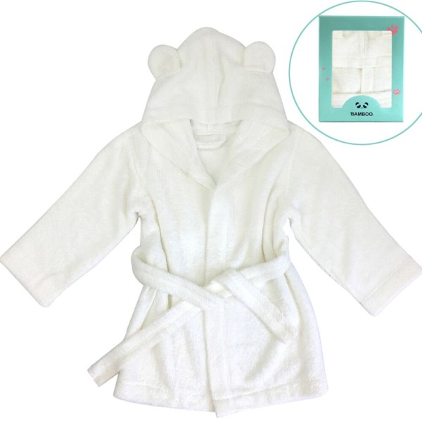 High Quality Custom Bathrobe Good Feeling Organic Bamboo Baby Bath Robe Wholesales Bamboo Kids Bathrobs