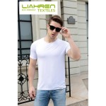 Luxury Bamboo Fiber T-shirt Super Soft 95% Bamboo 5%Spandex Organic Bamboo Men T Shirt O-Neck Men T Shirt