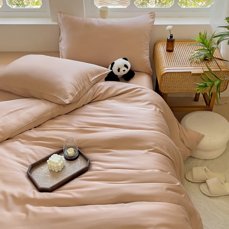 High Quality 100% Organic Bamboo Satin Fabric for Luxury Natural Soft 100% Organic Bamboo Bedding Set 4 Piece Bamboo Bed Sheets