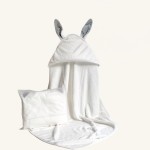 Bamboo Hooded Towel Baby Bath Towel  Large Size 90*90cm Rabbit Ear Bunny Design Thick Soft Absorbent Bath Kids Towels