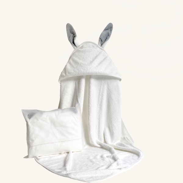 Bamboo Hooded Towel Baby Bath Towel  Large Size 90*90cm Rabbit Ear Bunny Design Thick Soft Absorbent Bath Kids Towels