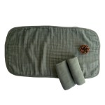 High Quality Organic Bamboo Cotton Muslin Baby Burp Cloth Super Soft Colored Muslin Babies Bibs