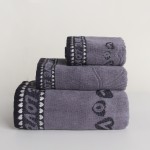 New Product in Stock High Quality Soft Bamboo Cotton Bath Towel Set Organic Bamboo Plain Adults Love Design Bath Towel Set