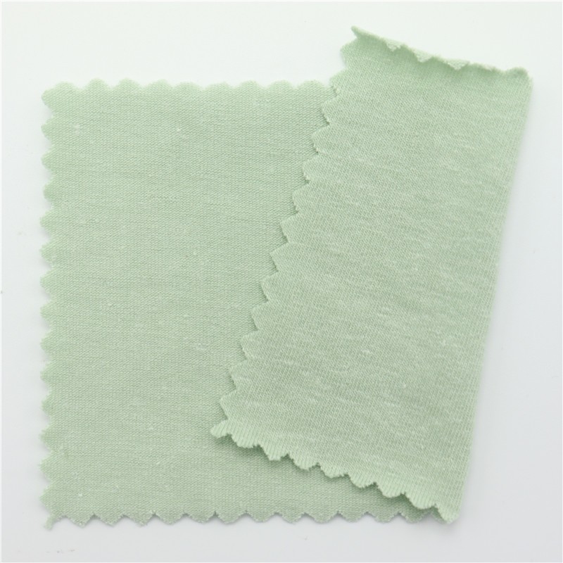 High Quality Natural Hemp Jersey Tshirt Fabric 28%Hemp 67%Organic Cotton 5%Spandex 180gsm Hemp Knit Fabric for Tshirts