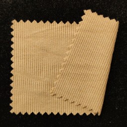 Stock 94%Organic Bamboo 6%Spandex 260GSM Bamboo Fabric 2x2 Super Soft Fine Rib Knit Fabric for Tshirt and Loungewear