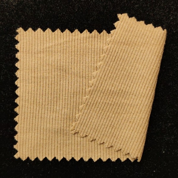Stock 94%Organic Bamboo 6%Spandex 260GSM Bamboo Fabric 2x2 Super Soft Fine Rib Knit Fabric for Tshirt and Loungewear