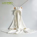 High Quality 500GSM Customized Bath Towel Comfortable Bamboo Baby Bath Towel Bear Ear Design Bamboo Hooded Towel for Infant