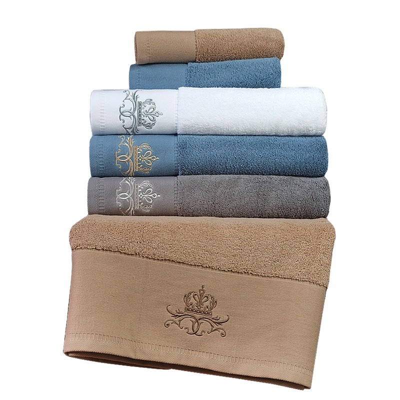 Luxury Customized Bath Towels Extra Large 100% Soft Cotton 635 GSM Thick Towel Sets Absorbent Quick Dry Hotel Bathroom Towel