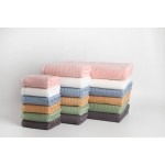 New Product in Stock High Quality 510gsm Supper Soft Bamboo Cotton Bath Towel Set Organic Bamboo Plain Adults Bath Towel Set