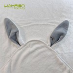 Bamboo Hooded Towel Baby Bath Towel  Large Size 90*90cm Rabbit Ear Bunny Design Thick Soft Absorbent Bath Kids Towels