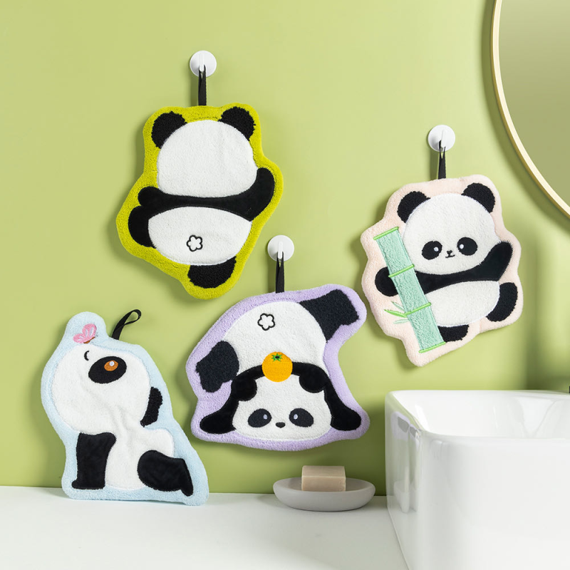 Cute Design 100% Coral Fleece Hand Dry Towel Coral Velvet Soft Baby Washcloth Skin Care Towel