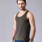 Super Soft 95%Bamboo 5%spandex Men Tank Top  Summer Sports Vest Men Waistcoat Singlet Fashion Sleeveless Garment