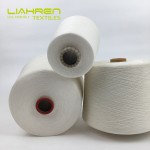 100% Organic Bamboo Fiber Soft Breathable Compact Ring Spun Natural White Woven Knitted Yarns Recycled Raw Pattern