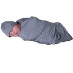 Eco-friendly Bamboo Jersey Baby Wrap With Hat Super Soft Bamboo Jersey Wrap Blanket Wraps Security Blanket Toddler Blanket