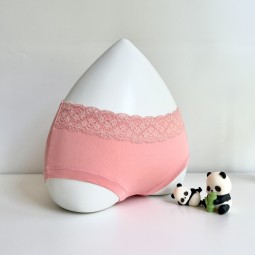 Bamboo Underwear Lace Side Female Underwear Women Panties Wholesale High Quality Lady Hipster Spandex / Bamboo Fiber Breathable