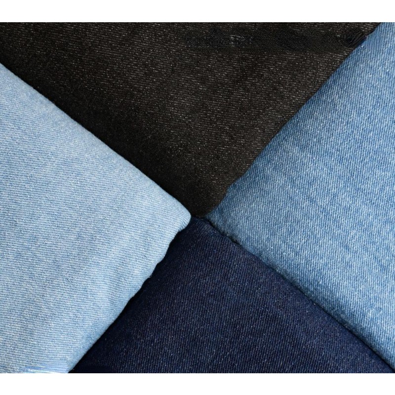 80%cotton 20%Polyester 440gsm/13oz 175cm Thick Sand-washed Cotton Twill Denim Fabric for Winter Jeans Coat and Pants