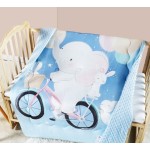 Digital print 3D bubble baby pacify quilt comforting blanket newborn warm interlayer children's blanket warm kids nap blanket