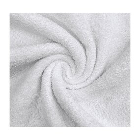 100% GOTS Organic Cotton Woven Terry 21s/1 320gsm  Plush Fabric for Bathrobes, Hooded Towels & Spa Wear