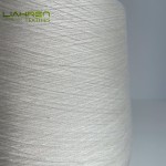 100% Organic Bamboo Fiber Soft Breathable Compact Ring Spun Natural White Woven Knitted Yarns Recycled Raw Pattern