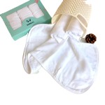High Quality Organic Bamboo Cotton Muslin Baby Burp Cloth Super Soft Colored Muslin Babies Bibs