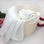 Hot Selling High Quality 2 Layers 50*70cm White 100% Bamboo Muslin Diaper Baby Nappies Sets
